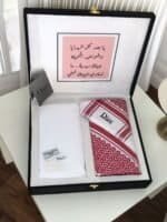 طقم ديور قماش و شماغ هدية رجالية فخمة - الصورة 3