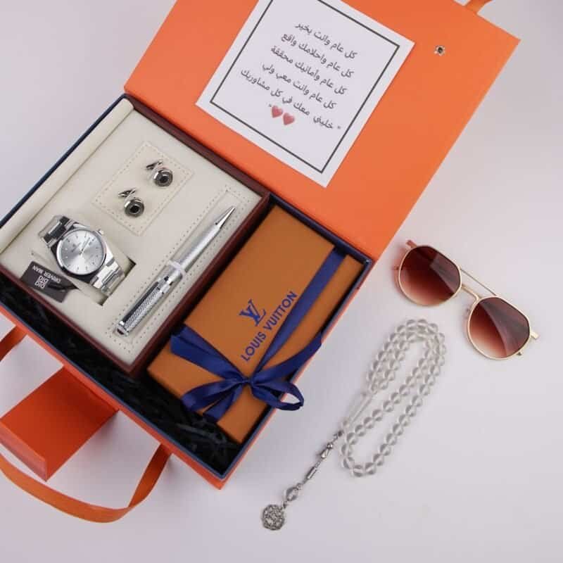 طقم ساعة رجالي ماركة