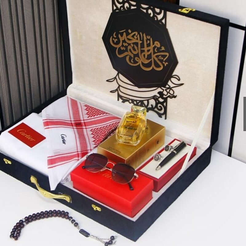بوكس عيد رجالي فاخر هدية أنيقة بتصميم ملكي مميز