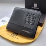 محفظة جيفنشي رجالية سوداء فاخرة للبطاقات والنقود هدية أنيقة للزوج والأخ
